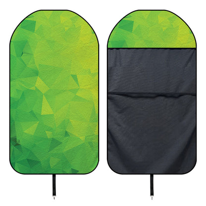 Lime Green Polygonal Geometric Print Waterproof Car Seat Cover