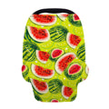 Lime Green Watermelon Pattern Print Baby Seat Cover