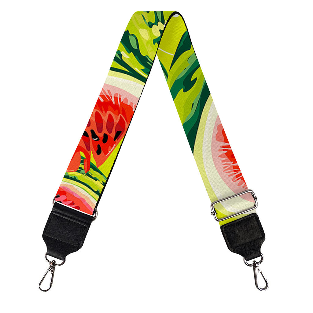 Lime Green Watermelon Pattern Print Bag Strap
