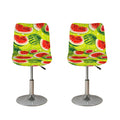 Lime Green Watermelon Pattern Print Bar Stool Covers