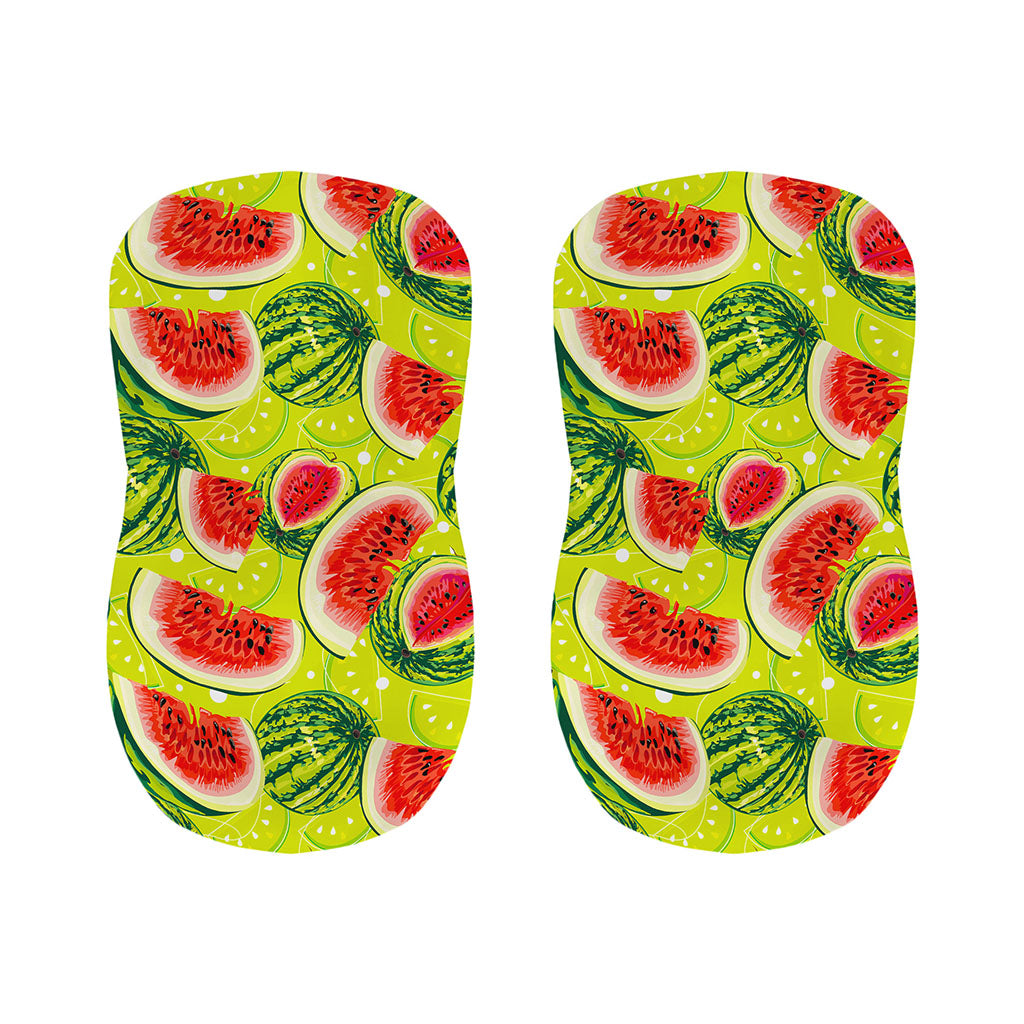Lime Green Watermelon Pattern Print Bar Stool Covers