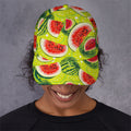 Lime Green Watermelon Pattern Print Baseball Cap