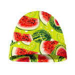 Lime Green Watermelon Pattern Print Beanie