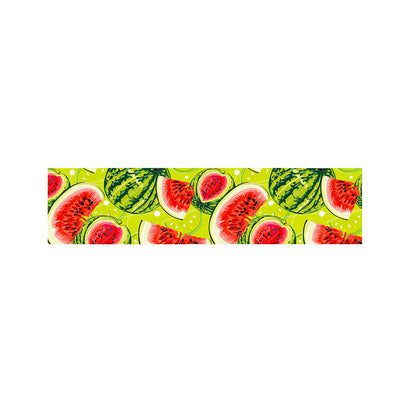 Lime Green Watermelon Pattern Print Bed Runner