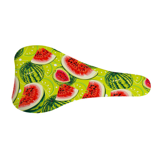 Lime Green Watermelon Pattern Print Bicycle Seat Cover