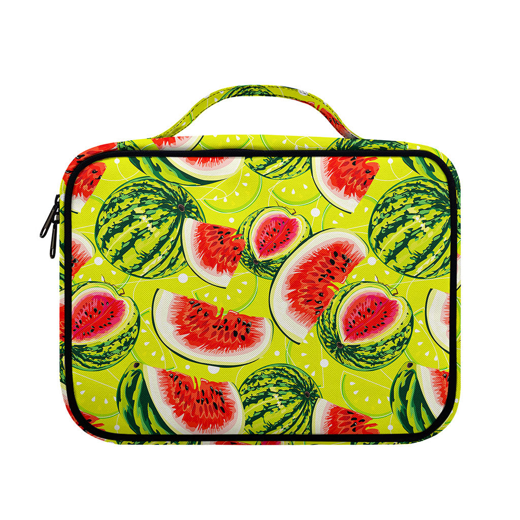 Lime Green Watermelon Pattern Print Briefcase Bible Bag