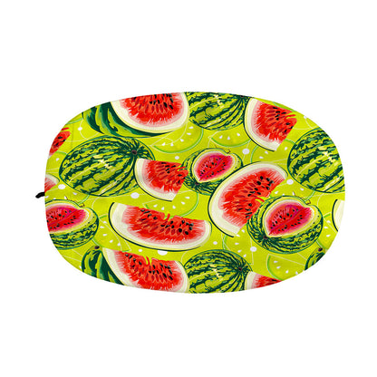 Lime Green Watermelon Pattern Print Car Side Mirror Covers