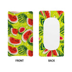 Lime Green Watermelon Pattern Print Changing Pad Cover