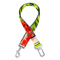 Lime Green Watermelon Pattern Print Dog Seat Belt
