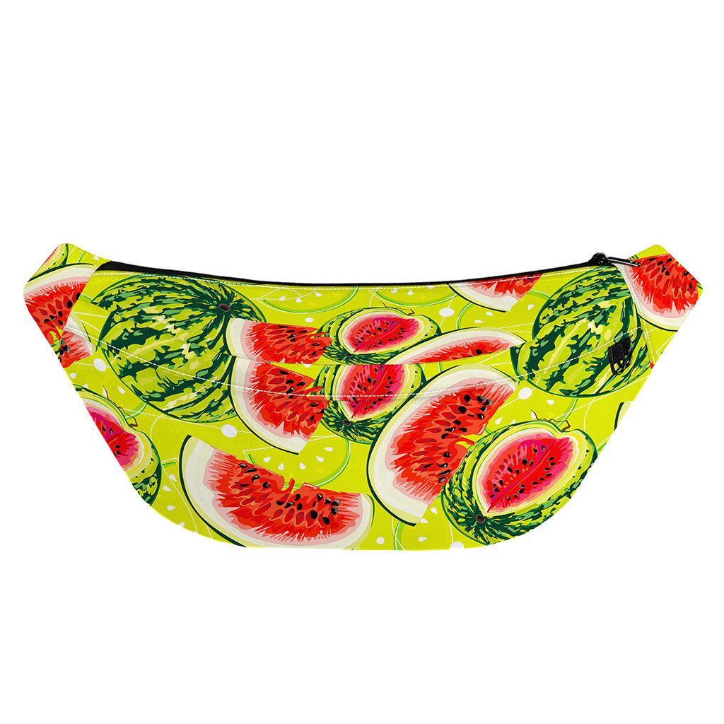Lime Green Watermelon Pattern Print Fanny Pack