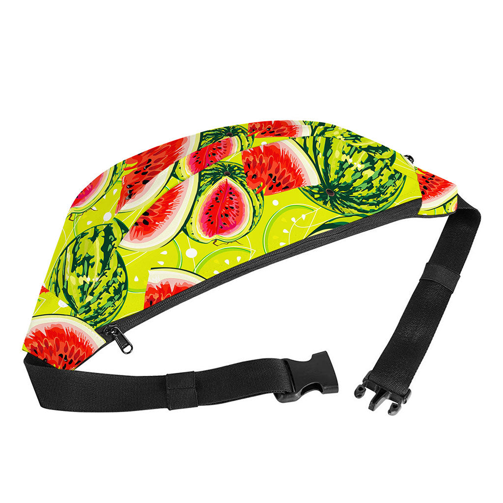Lime Green Watermelon Pattern Print Fanny Pack