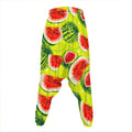 Lime Green Watermelon Pattern Print Hammer Pants