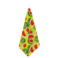 Lime Green Watermelon Pattern Print Hand Towel