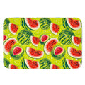 Lime Green Watermelon Pattern Print Indoor Door Mat
