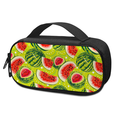 Lime Green Watermelon Pattern Print Insulin Cooler Travel Case