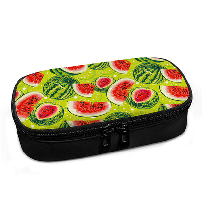 Lime Green Watermelon Pattern Print Insulin Cooler Travel Case