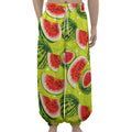 Lime Green Watermelon Pattern Print Lantern Pants