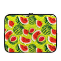 Lime Green Watermelon Pattern Print Laptop Sleeve