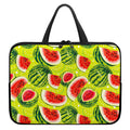 Lime Green Watermelon Pattern Print Laptop Sleeve With Handle