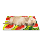 Lime Green Watermelon Pattern Print Pet Cooling Mat Cover