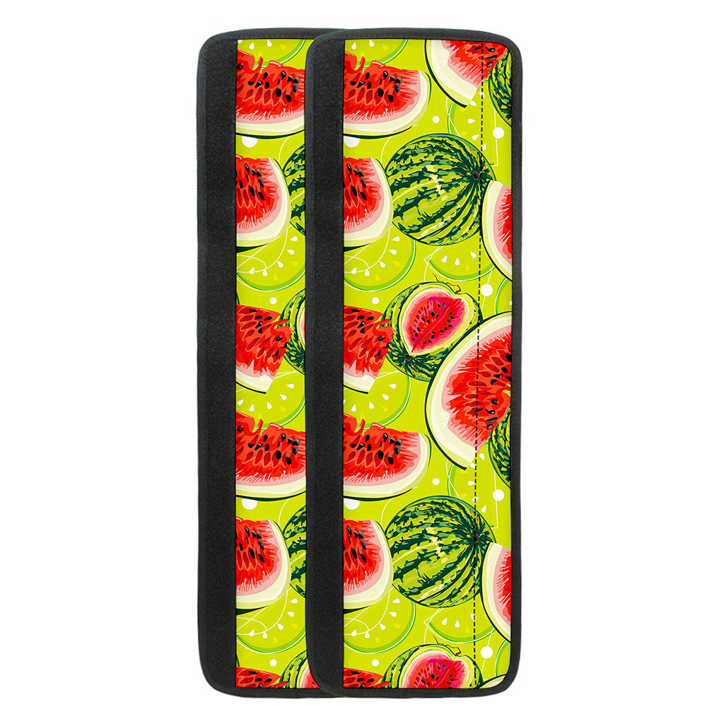 Lime Green Watermelon Pattern Print Refrigerator Handle Covers