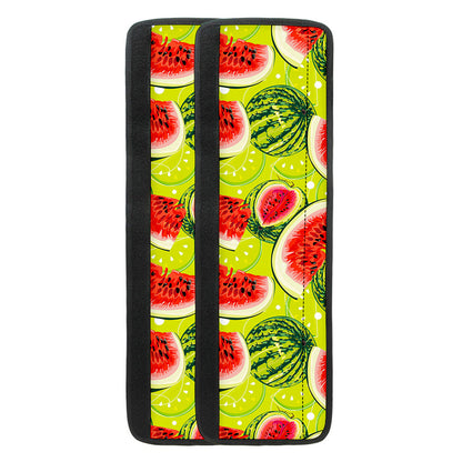Lime Green Watermelon Pattern Print Refrigerator Handle Covers
