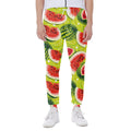 Lime Green Watermelon Pattern Print Joggers