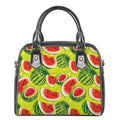 Lime Green Watermelon Pattern Print Shoulder Handbag