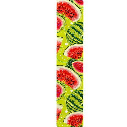 Lime Green Watermelon Pattern Print Table Runner