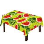 Lime Green Watermelon Pattern Print Tablecloth