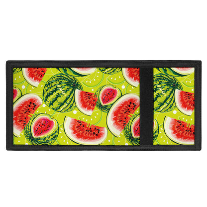 Lime Green Watermelon Pattern Print Trifold Wallet
