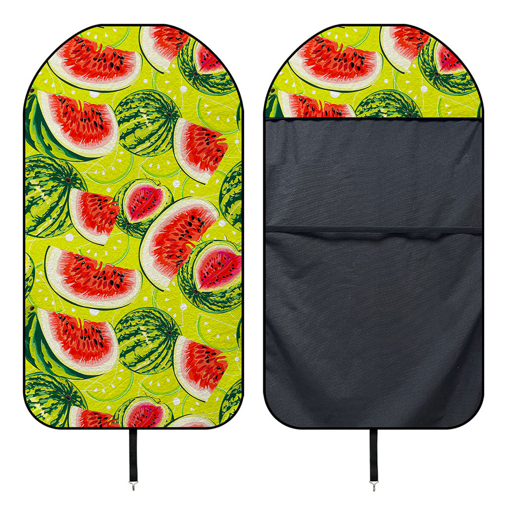 Lime Green Watermelon Pattern Print Waterproof Car Seat Cover
