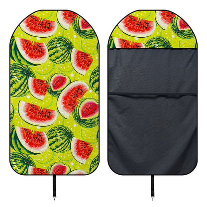 Lime Green Watermelon Pattern Print Waterproof Car Seat Cover