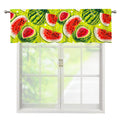 Lime Green Watermelon Pattern Print Window Valance