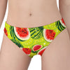 Lime Green Watermelon Pattern Print Women's Panties