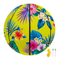 Lime Hawaiian Pineapple Pattern Print Basketball