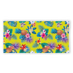 Lime Hawaiian Pineapple Pattern Print Beach Towel