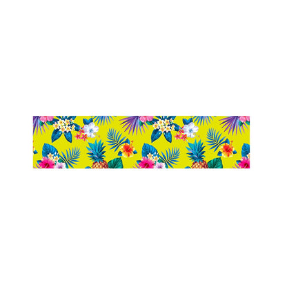Lime Hawaiian Pineapple Pattern Print Bed Runner