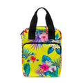 Lime Hawaiian Pineapple Pattern Print Bible Tote Bag