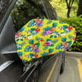 Lime Hawaiian Pineapple Pattern Print Car Side Mirror Covers