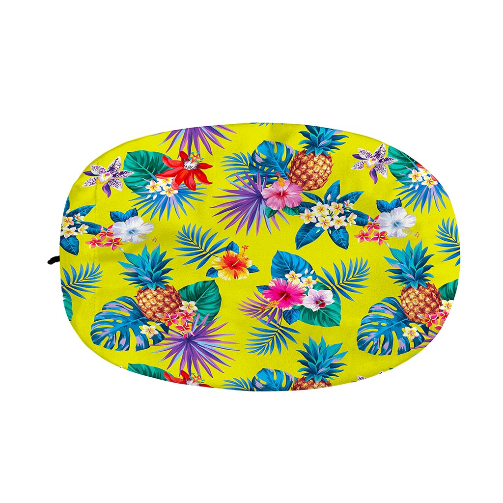 Lime Hawaiian Pineapple Pattern Print Car Side Mirror Covers