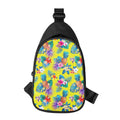Lime Hawaiian Pineapple Pattern Print Sling Bag