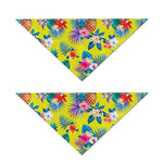 Lime Hawaiian Pineapple Pattern Print Dog Bandana