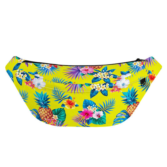 Lime Hawaiian Pineapple Pattern Print Fanny Pack