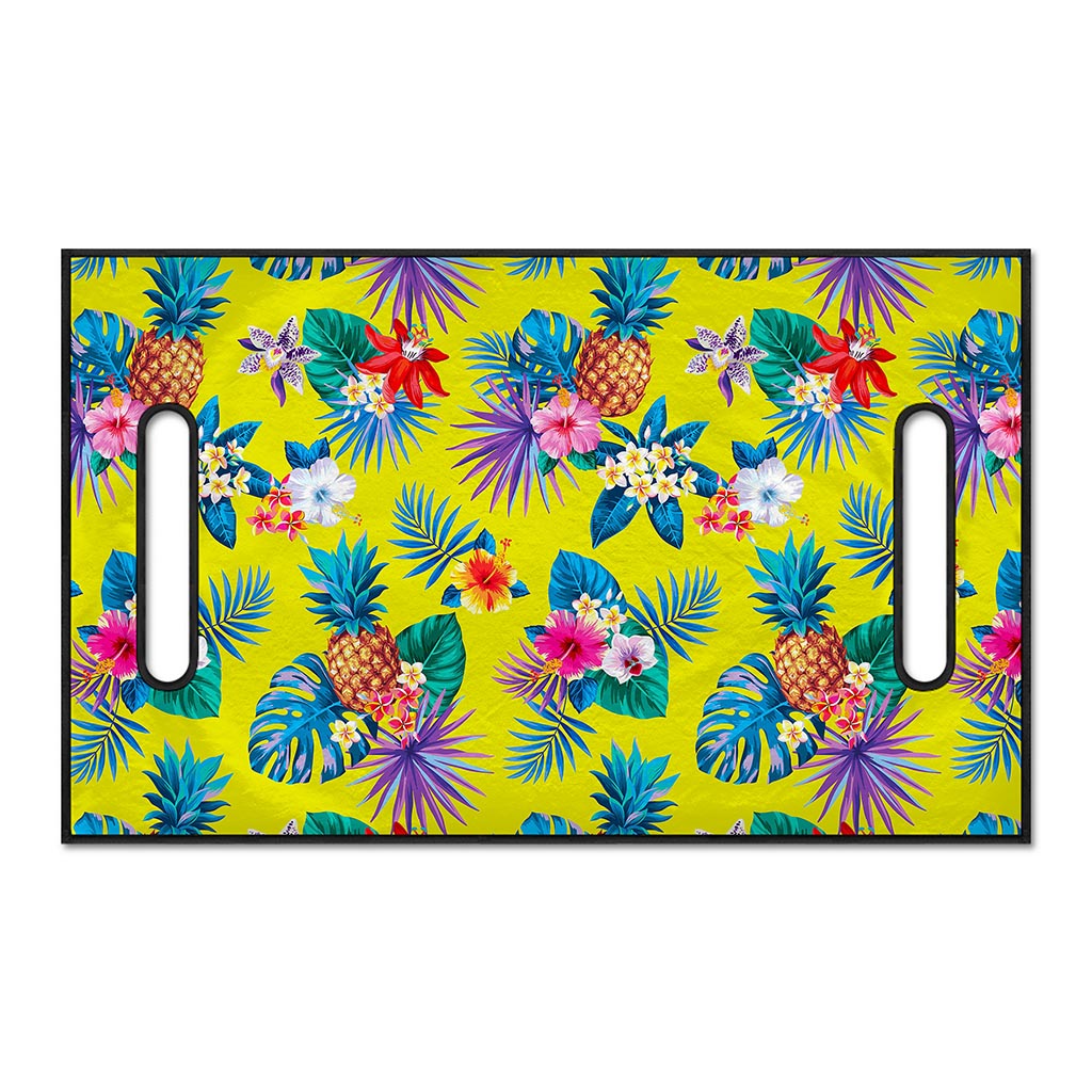Lime Hawaiian Pineapple Pattern Print Golf Cart Seat Cover