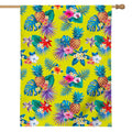 Lime Hawaiian Pineapple Pattern Print House Flag