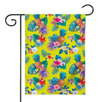 Lime Hawaiian Pineapple Pattern Print House Flag