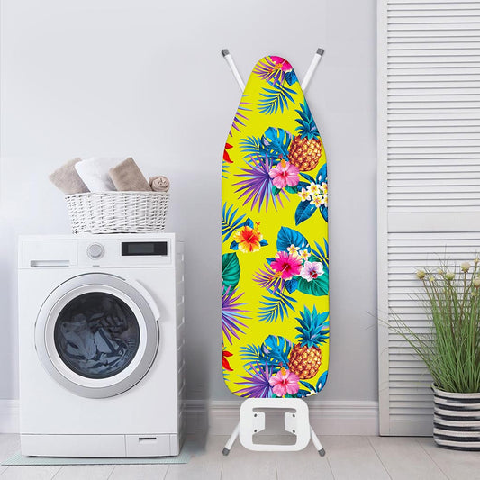 Lime Hawaiian Pineapple Pattern Print Ironing Board Cover