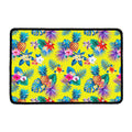 Lime Hawaiian Pineapple Pattern Print Kitchen Mat