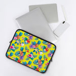 Lime Hawaiian Pineapple Pattern Print Laptop Sleeve